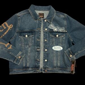 Von Dutch Originals Denim/Jean Jacket with Embroidering
